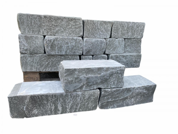 Mauerstein Sandstein - Antik grau FL x 20 x15 cm